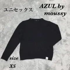 AZUL by moussy (XS) ニットセーター Ｖネック ブラック