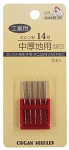 KIYOHARA サンコッコー 工業用ミシン針 14号 中厚地用 5本 SUN30-26