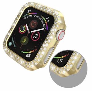 Apple Watch 44mm ゴールド　キラキラフレーム　カバー