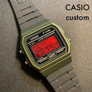 【新品/送料込】カシオ チープカシオ 腕時計 カスタム　液晶反転 赤　G-SHOCK timex alba 好きにも