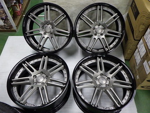 深リム☆WORK グノーシス GR202☆20×9J +42/10J +50☆マットグレーブラッシュド×マットブラックアルマイトリム☆クラウン/マークXなどに