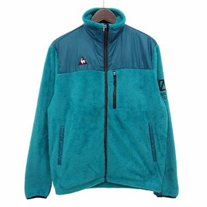 le coq sportif ゴルフ ボア フリース ジップアップ ブルゾン ジャケット ターコイズ サイズ メンズM