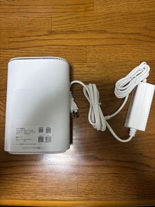 1円スタート 美品 2022年9月製造 Speed Wi-Fi HOME 5G L11 ホワイト ホームルーター auSIMカード付き 中古品