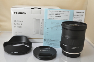 ★★極上品 TAMRON 17-35mm F2.8-4 Di OSD A037 Lens Canon EFマウント w/Box♪♪#5583EX