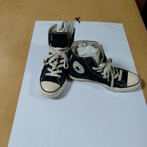 CONVERSE コンバース　ハイカットスニーカー　ブラックデニム　24cm