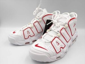 20347Ab NIKE ナイキ スニーカー 未使用品 AIR MORE UPTEMPO WHITE/VARSITY RED (2021) アップテンポ 921948-102 メンズ US7 25cm