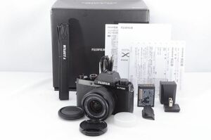 美品★FUJIFILM フジフィルム X-T100 レンズキット ブラック X-T100LK-B ミラーレス一眼カメラ★元箱付き R2871