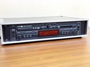 【PULSE 2Uラック付き】TASCAM MD-CD1 MKⅢ MD CDプレイヤー ① リモコン・説明書共に未使用 使用回数少なめ 音出し確認済み 状態良好