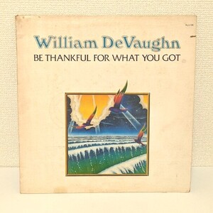 レコード　William DeVaughn　Be Thankful For What You Got　LP