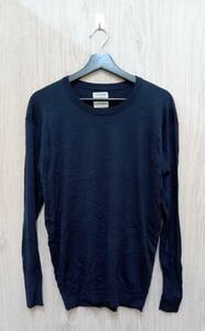 N.Hoolywood×JOHN SMEDLEY/エヌハリウッド×ジョンスメドレー/ニット/14RCH/COTTON KNIT/ネイビー/サイズ38