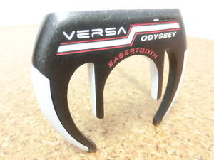 ♪ODYSSEY オデッセイ VERSA BLACK SABERTOOTH ヴァーサ ブラック セイバートゥース パター 35インチ 純正スチールシャフト 中古品♪T1778