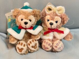 ぬいぐるみストラップ ダッフィー シェリーメイ TDS Felice natale 冬　 タグ付 winter Duffy ShellyMay ディズニー クリスマス