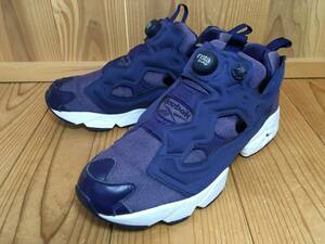 ★Reebok リーボック INSTAPUMP FURY ポンプ フューリー OG 紺×デニム ネイビー 28.5cm Used 検 ハイテク スニーカー