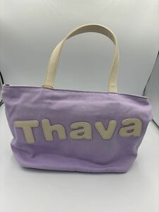 Samantha Thavasa (サマンサタバサ) トート ハンドバッグ 紫 パープル キャンバス
