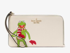 ロサンゼルスから最新本物をお届け!! 　　【限定コラボ】Disney X Kate Spade New York Muppets Medium L-zip Wristlet　KJ068　日本未発売