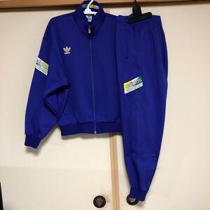 美品　90s OLD adidasアディダストラックジャケット上下セット　サイズXO.O パープル系　送料無料