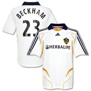 07-08 ロサンゼルス・ギャラクシー LA GALAXY(H)#23 ベッカム BECKHAM 半袖 adidas MLS仕様 O or XO or 2XO