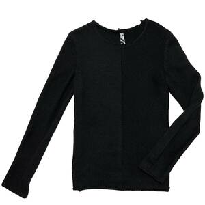 定価3.2万 wjk wool alpaca switching pull over knit M 黒 ウールアルパカ切替ニット akm 1piu ジュンハシモト セーター