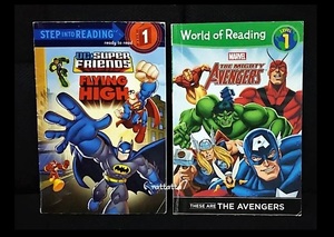 洋書☆DC☆MARVEL☆AVENGERS☆アベンジャーズ☆アイアンマン・ハルク・スーパーマン・バットマン・キャプテンアメリカ・マイティ・ソー絵本