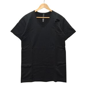 WJK ダブルジェイケイ 品番 7838 mj52j ダメージ加工 Vネック Tシャツ 半袖 ブラック サイズ L 正規品 / B5748