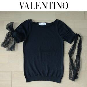 VALENTINO レース 半袖 セーター ☆美品 ヴァレンティノ