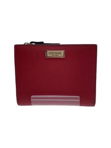 kate spade new york◆2つ折り財布/レザー/RED/レディース/WLRU5049