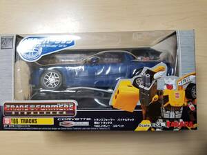 トランスフォーマー バイナルテック06 トラックス feat.シボレー・コルベット 超合金 Transformers TRACKS CHEVROLET CORVETTE BLUE Figure