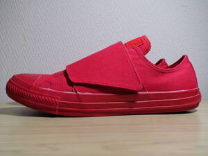 ◇ CONVERSE コンバース オールスター ワイドベルト スリップ オックス ALL STAR【1SC030】ベルクロ ◇ 28.0cm スニーカー レッド