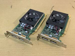 NVIDIA GeForce GT730 2GB DisplayPort×2 ロープロファイル【2個セット】