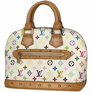 ルイ・ヴィトン Louis Vuitton アルマ 手提げ ハンドバッグ モノグラムマルチカラー ブロン(ホワイト) M92647 レディース 【中古】