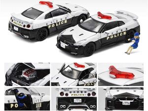 ＜新品＞　EraCAR No.35　日産 GT-R（R35）　Japan Police Car　栃木県警察　ダイキャスト製　1/64サイズ