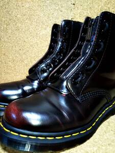 【Dr.MARTENS】ドクターマーチン 1460 パスカル フロントジップ 8ホールブーツ UK5 (24cm ) チェリーレッド アルカディア 希少レアカラー