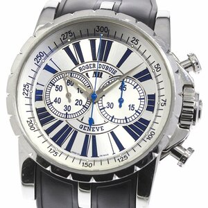 ☆訳あり ★保証書付き【ROGER DUBUIS】ロジェ・デュブイ エクスカリバー クロノグラフ EX45 78 9 3.7AR 自動巻き メンズ_639452【ev20】