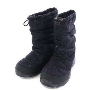 ザノースフェイス THE NORTH FACE GOOSE DOWN BOOTS ミドルブーツ US5 23cm 紺 ネイビー 黒 ブラック NZS99H59 /TK レディース