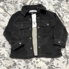 【新品】ZARA フェイクボアシャツジャケット