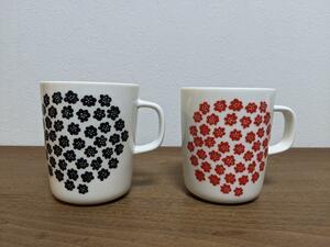 マリメッコ　marimekko　プケッティ　マグカップ　新品　2点セット　　