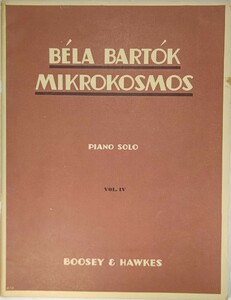 Bela Bartok Mikrokosmos piano solo vol.4(楽譜）/ Boosey & Hawkes