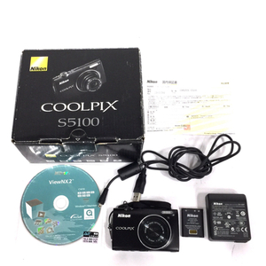 Nikon COOLPIX S5100 5.0-25.0mm 1:2.7-6.6 コンパクトデジタルカメラ レッド ニコン QR061-356