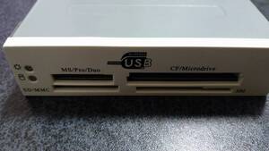 Frontier★マルチカードリーダー【MS/Pro/Duo・SD/MMC・CF/Microdrive】USB接続/送料込/中古