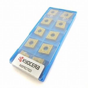 未使用品 京セラ KYOCERA 旋削チップ 10個入り ひし形80° ネガ 穴付き CNMG-HQ CNMG120404HQ 部品 パーツ 工具 その他