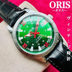 ORIS/オリス★【整備済み】超美品・稼働品/ヴィンテージ/スイス/ 17J/メンズ腕時計/アンティーク/機械式手巻き/アナログ/革ベルト402