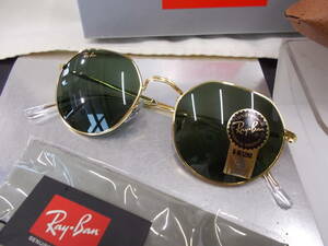 RayBan レイバン JACK お洒落な 変則 ラウンドメタル ボストン サングラス RB3565-9196/31-51