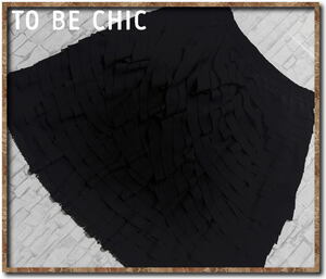 ☆TO BE CHIC　トゥービーシック　ティアードシフォンスカート　黒☆