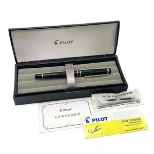 １円スタート PILOT パイロット 万年筆 ペン先 14K 585 刻印 K14 グリーン ゴールド 文房具 ステーショナリー 社名刻印有 筆記未確認