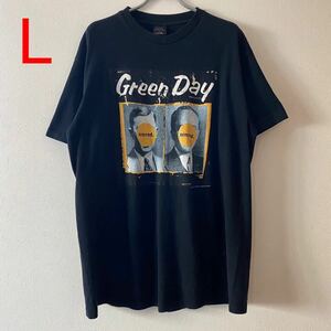 レア 古着 Vintage 90s Green Day Nimrod Back Cover Tee L Black グリーンデイ Tシャツ ニムロッド Band Rap Movie Rock バンドT ロックT