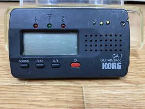 KORG GA-1 ギター ベース チューナー 通電確認済 経年劣化有 ネコポス対応可能 送料一律￥400 中古品[E-449]