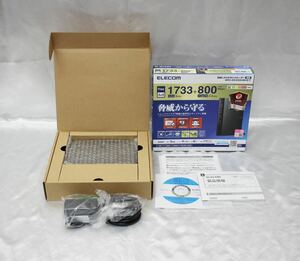 ☆確認開封 未使用品 ELECOM 無線LANギガビットルーター 親機 WRC-2533GHBK2-T☆60サイズ☆