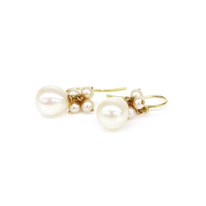 良好◆MIKIMOTO ミキモト K18ピアス ◆ ホワイト×ゴールドカラー K18YG レディース 総重量:2.6g jewelry ジュエリー