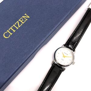 1607◎ CITIZEN 2000 JUNCTION シチズン 7630-A04161 小物 時計 腕時計 3針 クォーツ 革バンド シルバー レディース