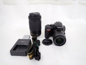 Nikon ニコン D5600 デジタル一眼レフカメラ ダブルズームキット 18-55mm/70-300mm レンズ ∴ 704D2-1